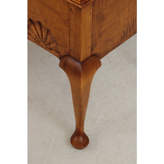 Eldred Wheeler Tiger Maple Highboy Hand Signed For Sale - Image 13 of 16