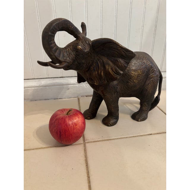 Cast Bronze African Elephant Figure, 19th Century For Sale - Image 10 of 10