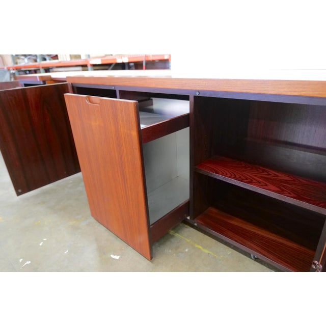 1970s Mid Century Modern Italian Credenza For Sale - Image 9 of 13