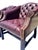 1990s Vintage Tufted Chesterfield Style Pair Chairs With Brass Rivets For Sale - Image 5 of 9