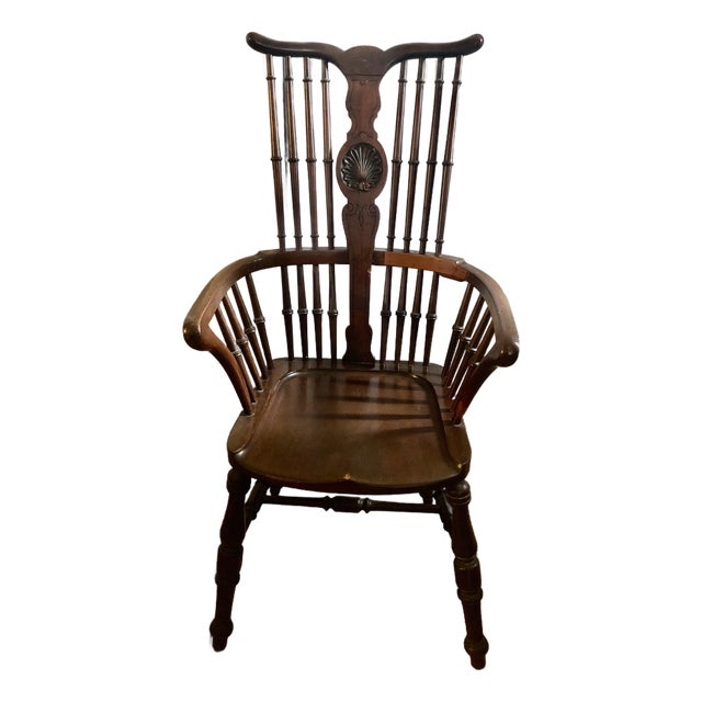 1920s Windsor Comb Back Arm Chair, in the Style of Stickley For Sale