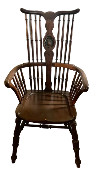 1920s Windsor Comb Back Arm Chair, in the Style of Stickley