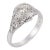 1950s Gia 3.12 Carat Old European Cut Diamond Platinum Engagement Ring, Size 7.75 For Sale