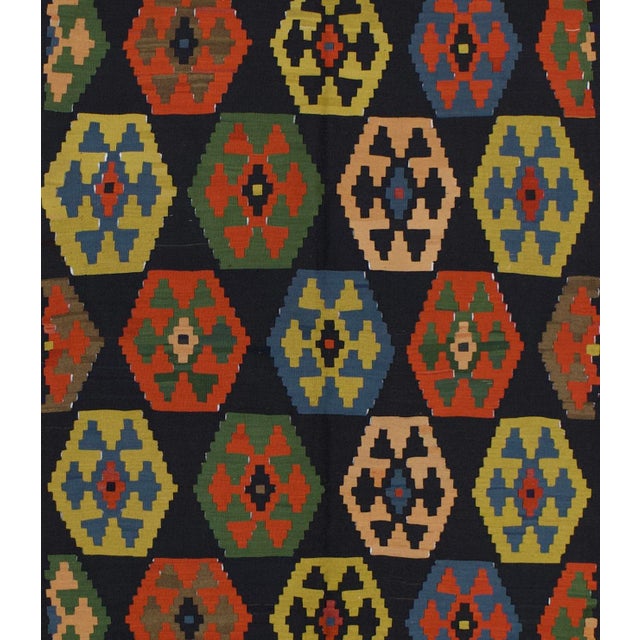 Early 20th Century Fine Antique Caucasian Kilim Rug 5'3" X 8’4" For Sale - Image 5 of 5