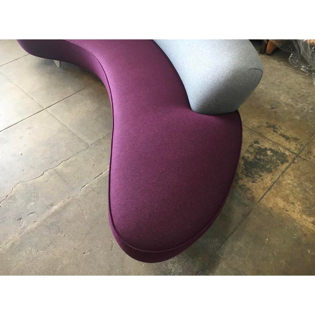 Black Vladimir Kagan Serpentine Sofa For Sale - Image 8 of 11