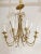 Metal 1960's Tommi Parzinger Style Brass and Crystal Chandelier For Sale - Image 7 of 13
