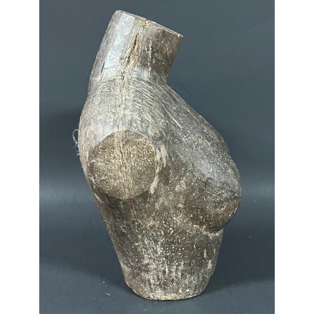 ITEM NAME: Carved Solid Wood Female Torso Sculpture Late 20th Century ORIGIN: Philippines AGES: Late 20th Century...