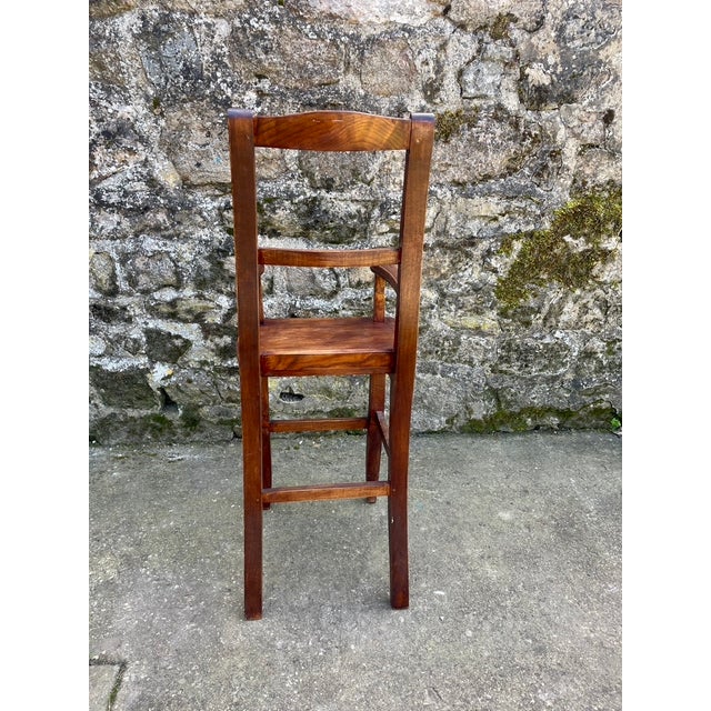 Wood 20th Century Childrens High Chairs, 1920s, Set of 2 For Sale - Image 7 of 9