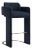 Indigo Blue Upholstered Bar Chair For Sale