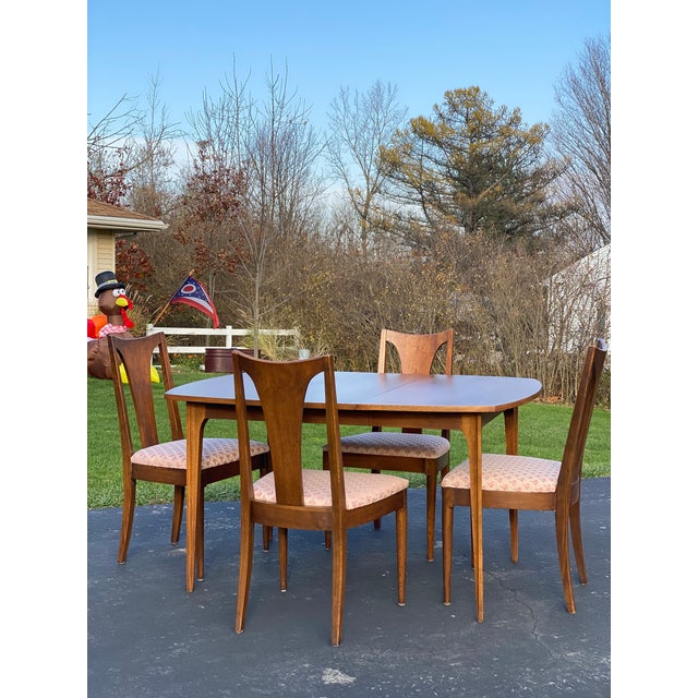 Mid Century Broyhill Brasilia Dining Room Table and Chairs 5 Pieces Chairish