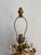 Metal Vintage Gilt Metal Floral Lantern Table Lamp – Hollywood Regency French Style For Sale - Image 7 of 11
