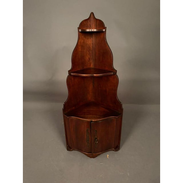 French 19th Century French Walnut Corner Cupboard, Circa 1850 For Sale - Image 3 of 16