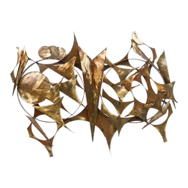Mid-Century XL Brutalist Wall Sculpture For Sale