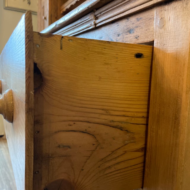 Irish Scrubbed Pine Open Hutch Chairish