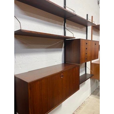 Mid-Century Modern Danish Mid Century Modern Rosewood Wall Unit by Hg Furniture For Sale - Image 3 of 3