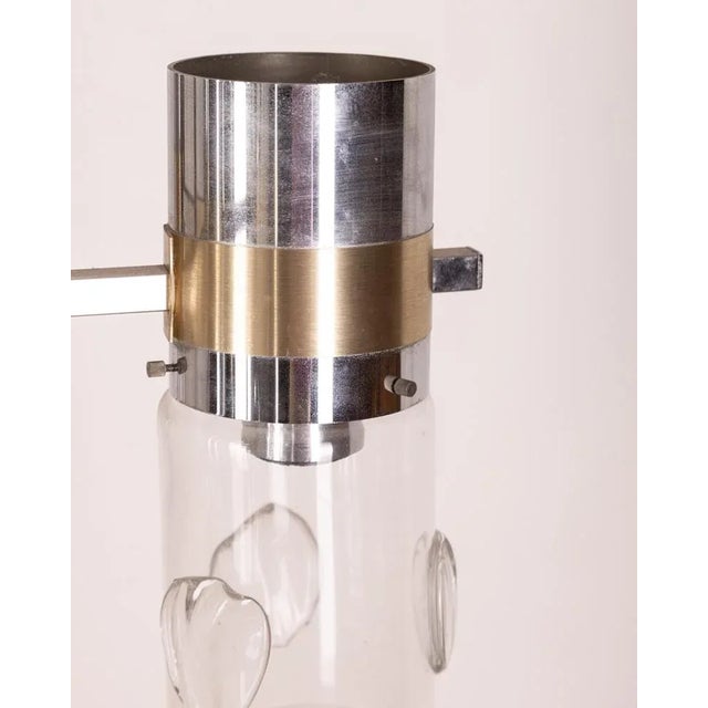 Metal Ceiling Light in Metal and Glass by Gaetano Sciolari, 1970s For Sale - Image 7 of 10