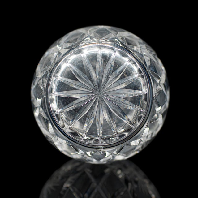 Vintage Liqueur Decanter, English, Cut Crystal Glass, Mid 20th Century, c.1960 For Sale - Image 10 of 12