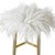 1950s Vintage Italian Hollywood Regency Stool with Faux Fur, 1950s For Sale - Image 5 of 7