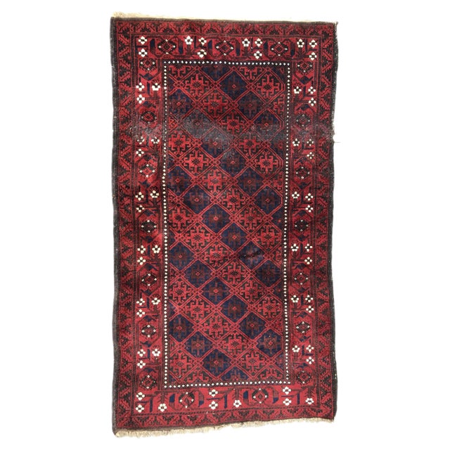 Antique Turkmen Baluch Afghan Rug For Sale