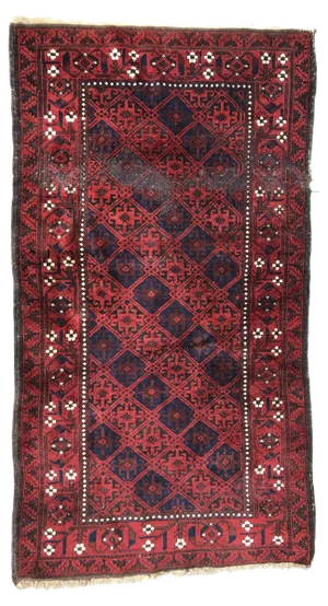Antique Turkmen Baluch Afghan Rug