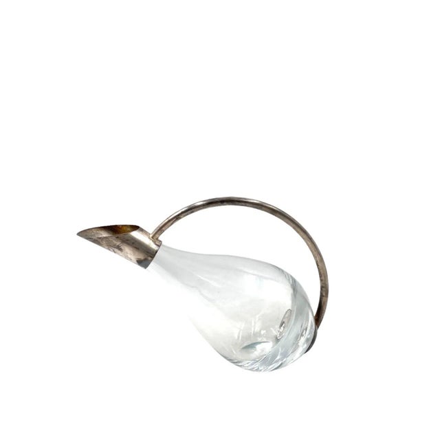 Hollywood Regency Hollywood Regency Silver Decanter, Masini Florence Italy 1980s For Sale - Image 3 of 10