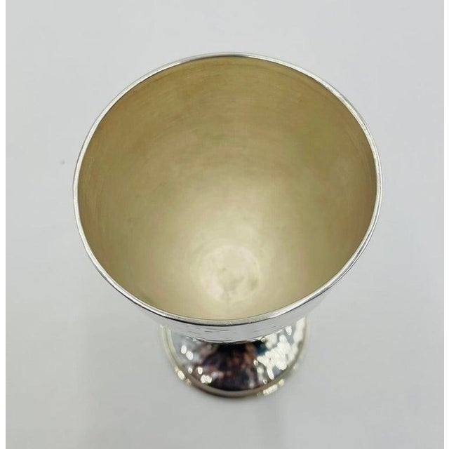 Metal 1980s Set of 10 Emilia Castillo Silver-Plated Goblets W/ Verdigris Stems For Sale - Image 7 of 18