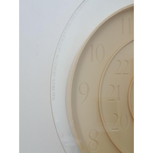 Nautilus Clock by Oscar Tusquets for Mobles 114, 1995 For Sale - Image 6 of 12