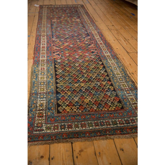 Textile Vintage Kurdish Hamadan Rug Runner - 3'4" x 11'9" For Sale - Image 7 of 9