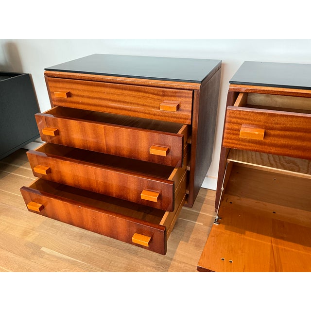 Wood Bedside Tables by Frantisek Mezulanik, 1979, Set of 2 For Sale - Image 7 of 18