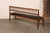 American Mid 20th Century Yale Burge Spindle-Back Bench W/ Black Seat For Sale - Image 3 of 13