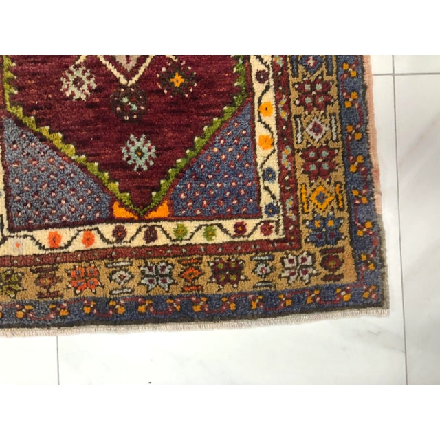 1960s 1960s Vintage Turkish Home Living Rug- 2′9″ × 4′5″ For Sale - Image 5 of 11