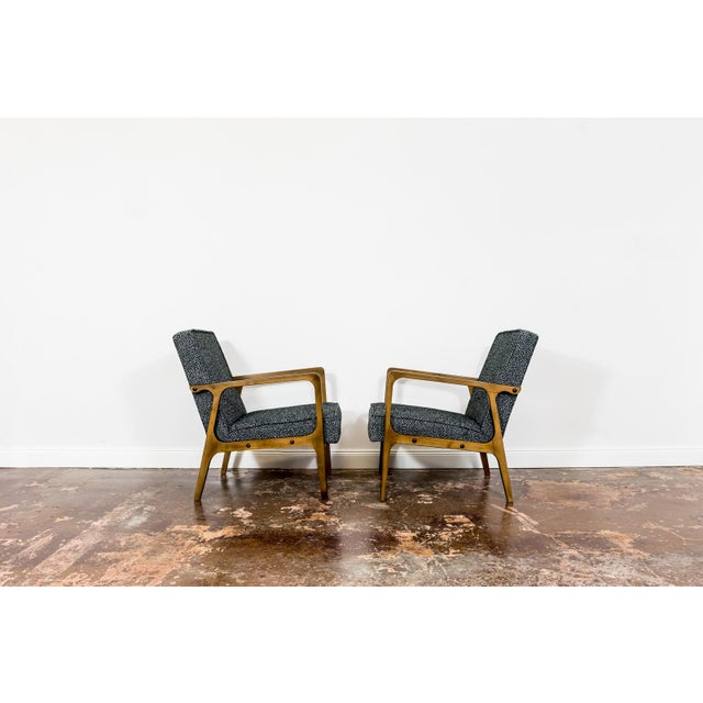 Large Mid-Century Armchair in Black, 1960s For Sale - Image 11 of 15