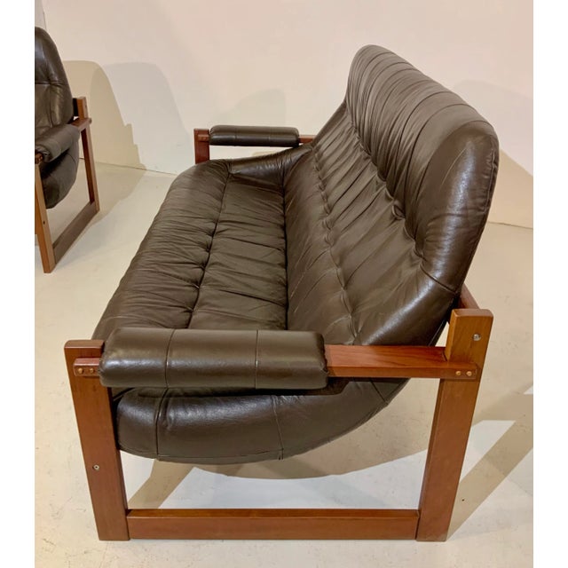 Percival Lafer MP-91 Earth Lounge Sofa Set, 1970s, Brazil, Set of 4 For Sale - Image 11 of 18