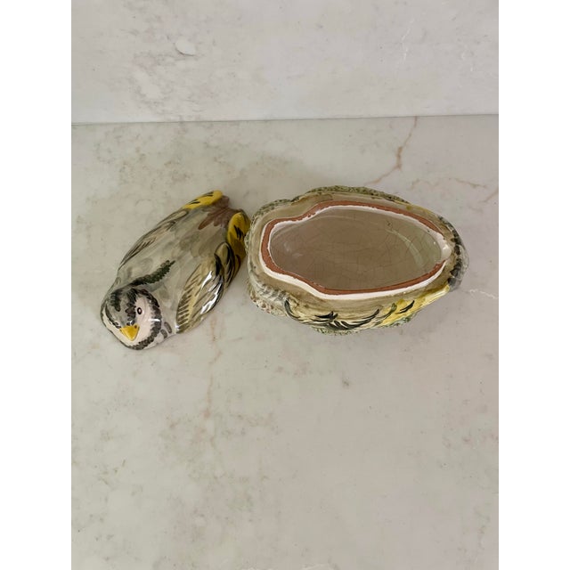 Vintage Italian Ceramic Quail Sauce Tureen For Sale In New York - Image 6 of 9