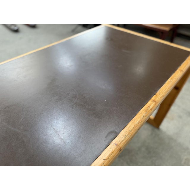 Tan Worktable by André Sornay, 1950s For Sale - Image 8 of 11