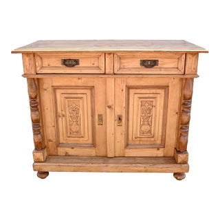 Pine Two Door Dresser Base For Sale