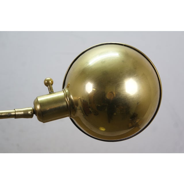 Vintage Brass Adjustable Apothecary Library Pharmacy Reading Floor Lamp 56" For Sale - Image 4 of 15