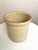 Cream Antique Salt-Glazed Cream & Cobalt Blue Large Stoneware Crock For Sale - Image 8 of 12