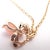 2010s Chaumet Rose Gold Attrape-Moi Diamond Pink Opal Necklace For Sale - Image 5 of 13
