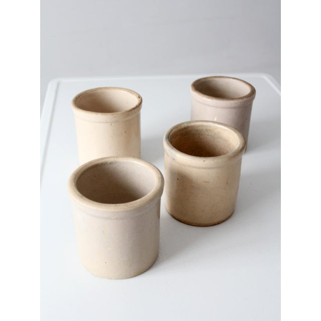 Antique Stoneware Crocks Set of 4 For Sale - Image 11 of 15