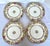Exquisite set of four antique French Limoges porcelain dinner plates manufactured by Haviland France and retailed by the...