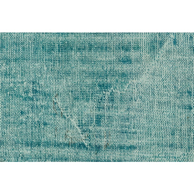 Traditional Vintage Turkish Rug in Blue Distressed Pattern, From Rug & Kilim For Sale - Image 3 of 7