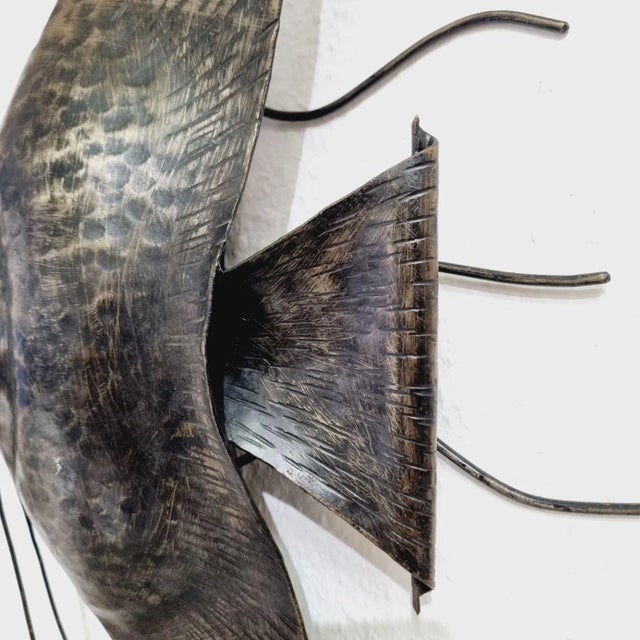 Vintage Industrial Fish Wall Lamp For Sale - Image 10 of 14