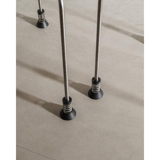 1990s Set of Italian Dining Chair and Ottoman in Red-Yellow Resin by Gaetano Pesce for Bernini, Italy, 1993 For Sale - Image 5 of 9