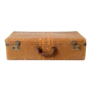 Vintage Striped Suitcase