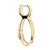 Gold 14k Gold Open Twisted Drop Earrings With Diamond Pave - Made in Italy, Pair For Sale - Image 8 of 11