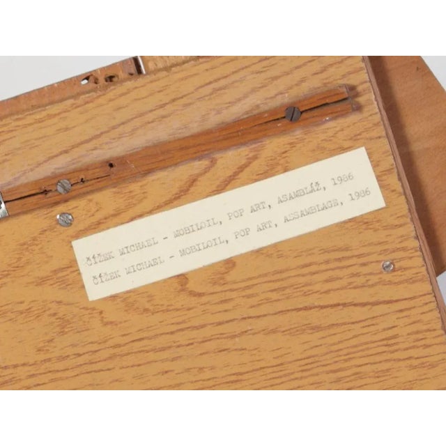 Pop Art Mobil Oil Magazine Rack by Michal Cizek, 1986 For Sale - Image 9 of 11