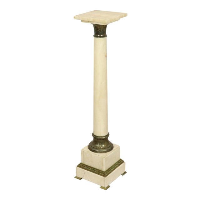 Antique Onyx Marble and Bronze Column, 1890s For Sale - Image 11 of 18