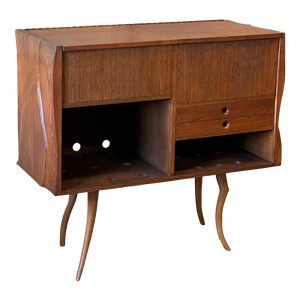 1970s American Studio Craft Record Cabinet or Bar