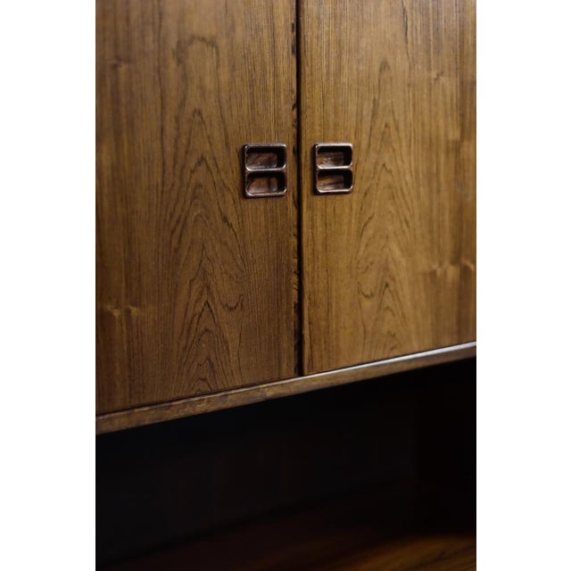 Mid-Century Modern Scandinavian Rosewood Highboard with Bar from Æ. Jensen & T. Mølholm, 1960s For Sale - Image 4 of 18